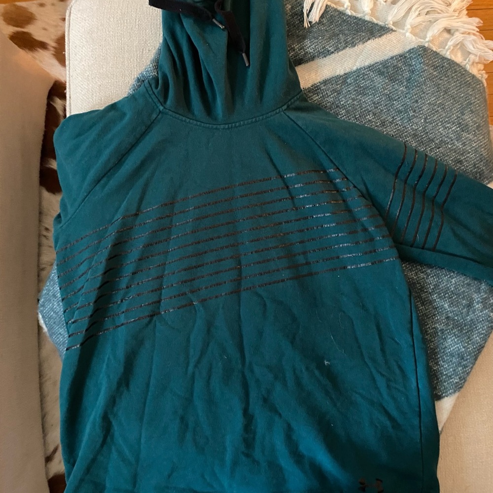 Forest Green Under Armor Hoodie with High Neck